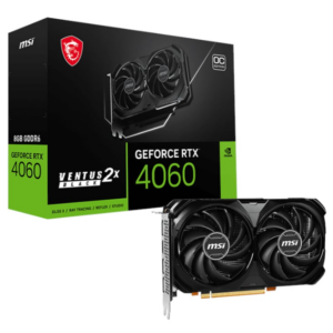 MSI Nvidia GeForce RTX 4060 Ventus 2x Black 8G GDDR6X 128-BIT Graphics Card