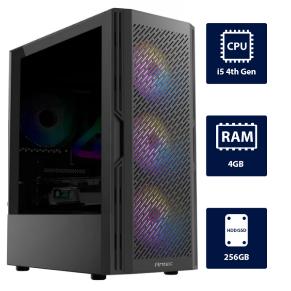 i5 4th, 4GB RAM, 256GB SSD Desktop Computer