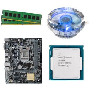 i5-7500 CPU, 8GB RAM, Blue LED CPU FAN, H110 Motherboard Combo
