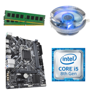 i5-8400, 32GB DDR4 RAM, LED CPU FAN, H310 Motherboard Combo