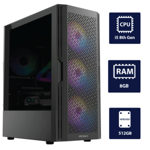 i5 8th, 8GB RAM, 512GB SSD Gaming Computer