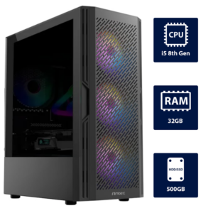 i5 8th, 32GB RAM, 500GB HDD Gaming Computer