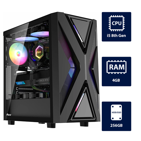 i5 8th, 4GB RAM, 256GB SSD Gaming Computer