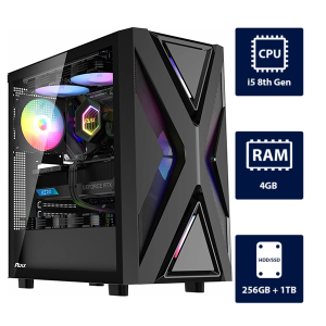 i5 8th, 4GB RAM, 256GB + 1TB HDD Gaming Computer