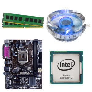 i7 4th Gen CPU, 8GB RAM, Blue LED CPU FAN,  H81 Motherboard Combo