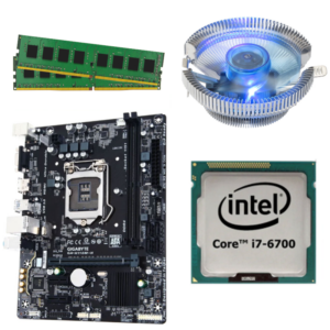 i7-6700 CPU, 16GB RAM, Blue LED CPU FAN, H110 Motherboard Combo