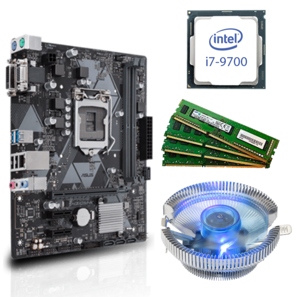 i7-8700, 4GB DDR4 RAM, Blue LED CPU FAN, H310 Motherboard Combo