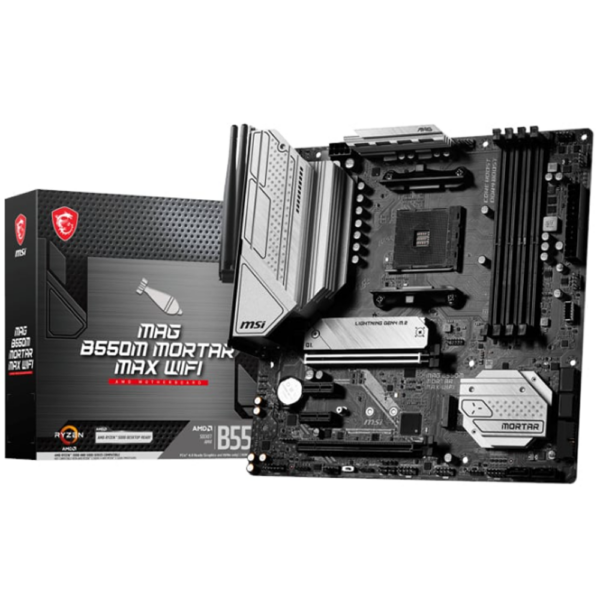 MSI B550M MORTAR MAX WIFI AMD AM4 M-ATX Gaming Motherboard