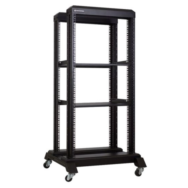 Linkbasic 22U 600 Deep Open Rack & 2 Shelves