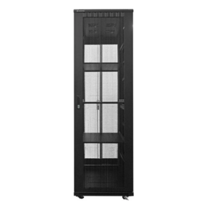 Linkbasic 42U 1M Deep Cabinet 4 Fans 3 Shelves & Perforated Steel Doors