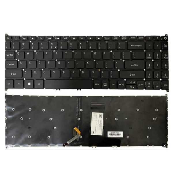 Acer Swift 3 A515-52, NO FRAME, Laptop Keyboard Black Backlit