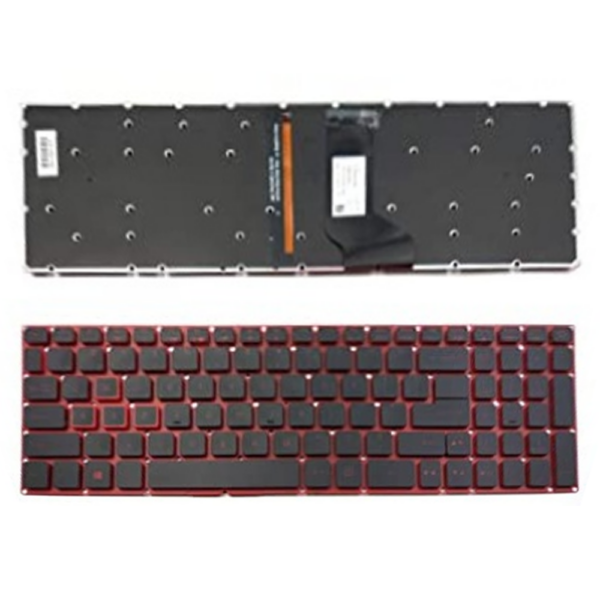Acer Nitro 5 AN515 Series, No Frame Red Backlit Laptop Keyboard Black