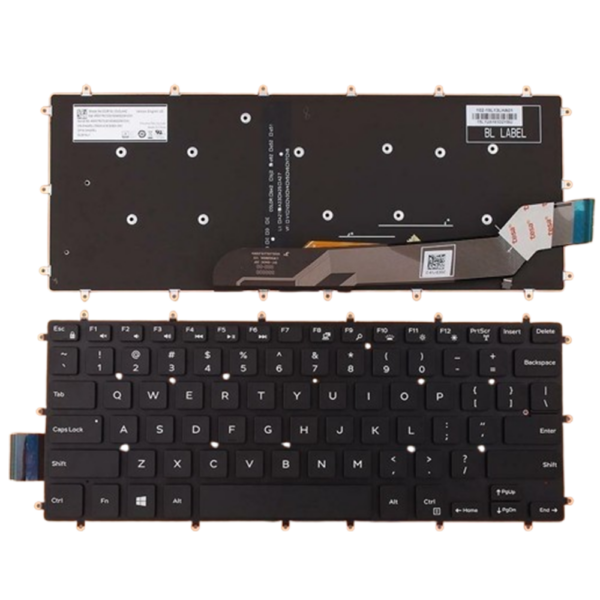 Dell Inspiron 0M9DMK, No Frame, Laptop Keyboard Black