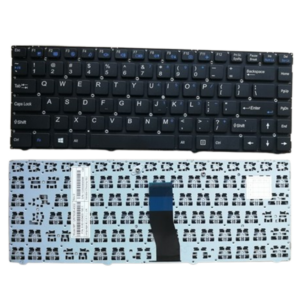 Mecer, Clevo W940SU, Grey Frame, Laptop Keyboard Black