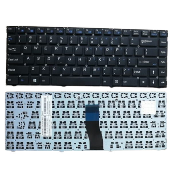 Mecer, Clevo W940SU, Grey Frame, Laptop Keyboard Black