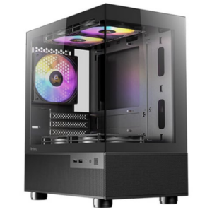 Antec CX200M Elite Micro-ATX RGB Mini-Tower Gaming Chassis – Black
