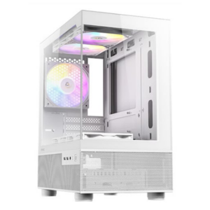 Antec CX200M Elite Micro-ATX RGB Mini-Tower Gaming Chassis – White