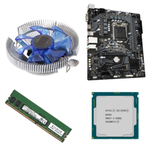 Celeron 11th Gen, 4GB DDR4 RAM, Blue LED CPU Fan, H510M Motherboard Combo - No blackplate