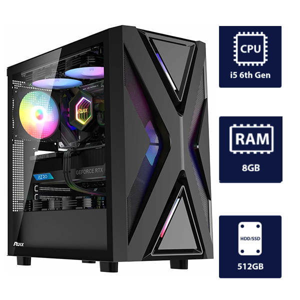 i5 6th, 8GB RAM, 512GB SSD Desktop Computer