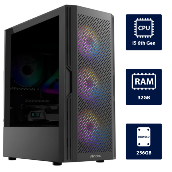 i5 6th, 32GB RAM, 256GB SSD Desktop Computer