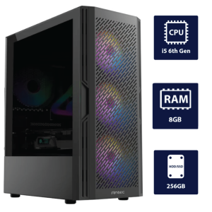 i5 6th, 8GB RAM, 256GB SSD Antec AX20 Desktop Tower