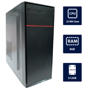 i3 9th, 8GB RAM, 512GB SSD Desktop Computer