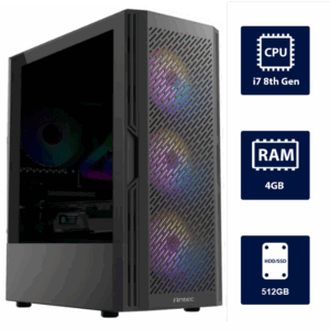 i7 8th, 4GB RAM, 512GB SSD Desktop Computer