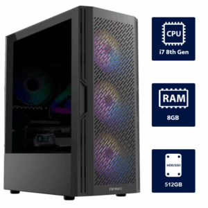 i7 8th, 8GB RAM, 512GB SSD Desktop Computer