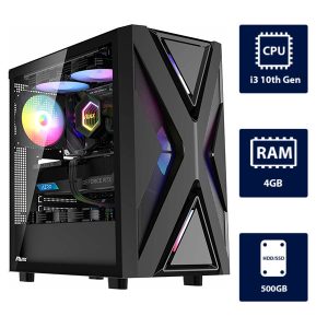 i3 10th, 4GB RAM, 500GB HDD RUIX CV203 Desktop Tower