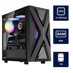 i3 10th, 4GB RAM, 1TB SSD RUIX CV203 Desktop Tower