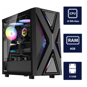 i3 9th, 8GB RAM, 512GB SSD RUIX CV203 Desktop Tower