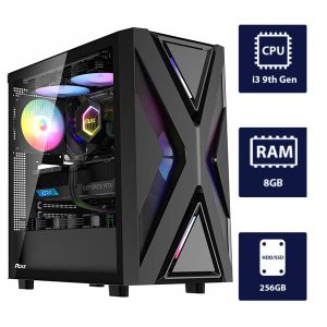 i3 9th, 8GB RAM, 256GB SSD RUIX CV203 Desktop Tower