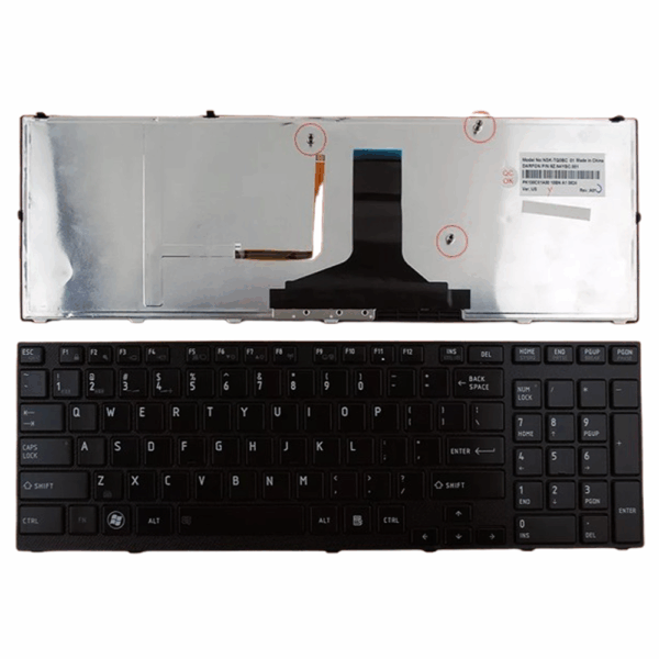 Toshiba Satellite A660 Series No Frame, Laptop Keyboard Black