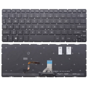 Toshiba Satellite Radius P25W-C, P25W-C2300-4K, P25W-C2302, No Frame, Keyboard Black