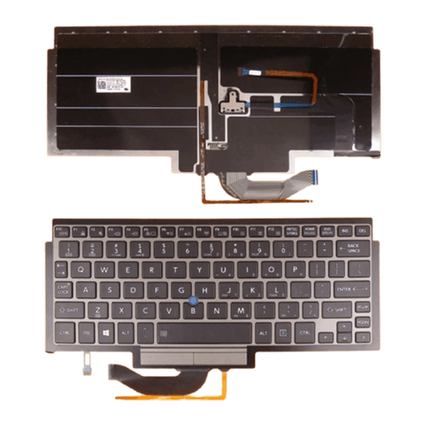 Toshiba Z10, Z10T Series, No Frame Laptop Keyboard Black