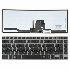 Toshiba Tecra Z40, Z40 Series, Gray Frame Laptop Keyboard Black