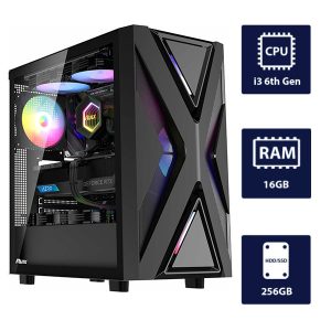 i3 6th Gen CPU, 16GB RAM, 256GB SSD Antec AX20 Desktop Tower