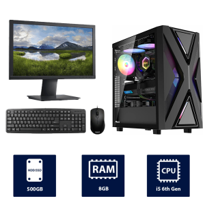 i5 6th, 8GB, 500GB HDD RUIX CV203 RGB Full Desktop Computer
