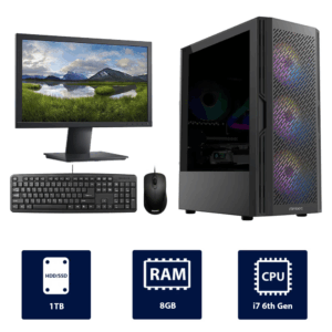 i7 6th, 8GB RAM, 1TB HDD Full Antec AX20 Desktop Computer