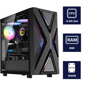 i3 6th Gen CPU, 8GB RAM, 500GB HDD RUIX CV203 Desktop Tower
