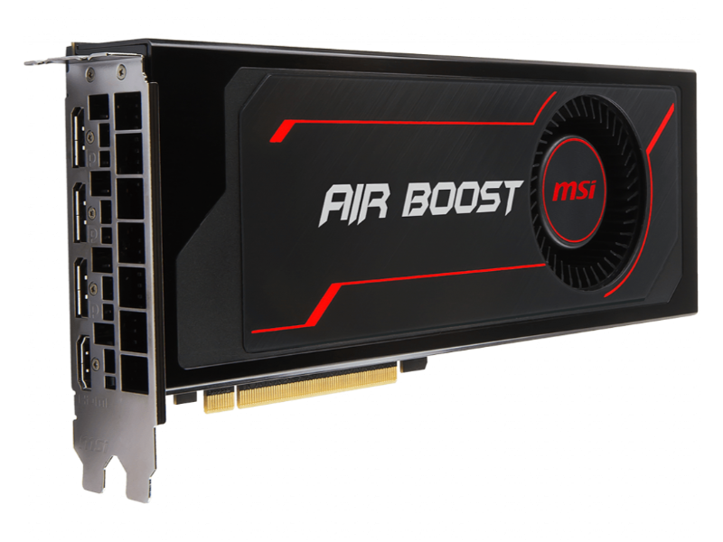 MSI Radeon RX VEGA 56 AIR BOOST 8GB HBM2 OC Graphics Card / 3584 Units Stream Processor / Base Clock