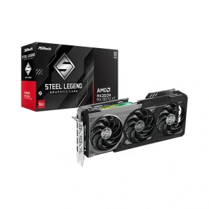 ASRock Radeon RX 9070 XT Steel Legend Dark 16GB Graphics Card