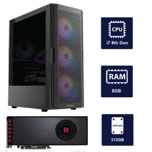i7 6th, 8GB RAM, 512SSD, Z190 Motherboard,MSI Radeon RX VEGA 56 AIR BOOST 8GB, Gaming Computer