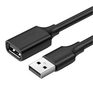 UGREEN USB 2.0 Extension Cable – Male to Female, 480Mbps Data Transfer – 3m